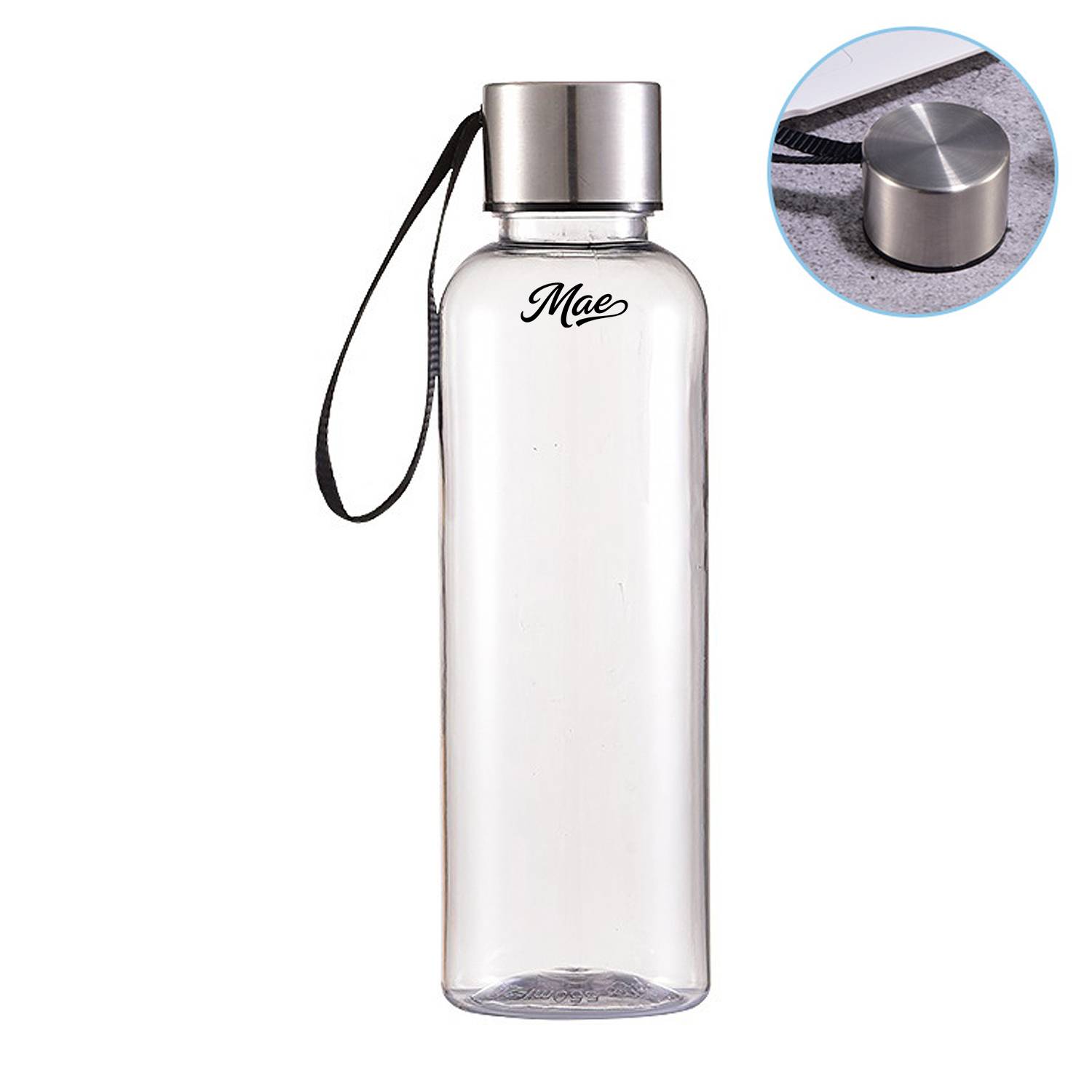 18.5oz BPA Free Plastic Water Bottles w/ Strap 1