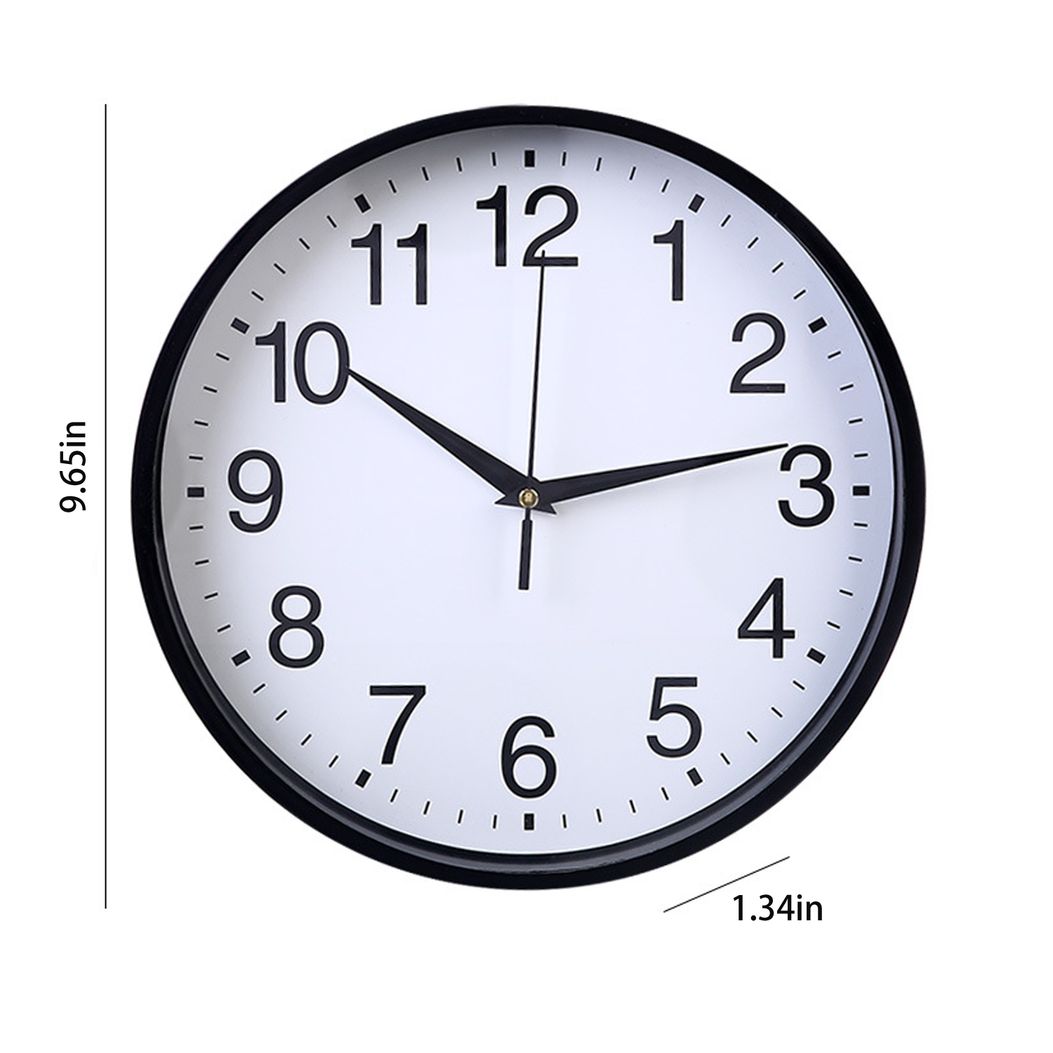 Silent Battery Operated Plastic Wall Clock 2
