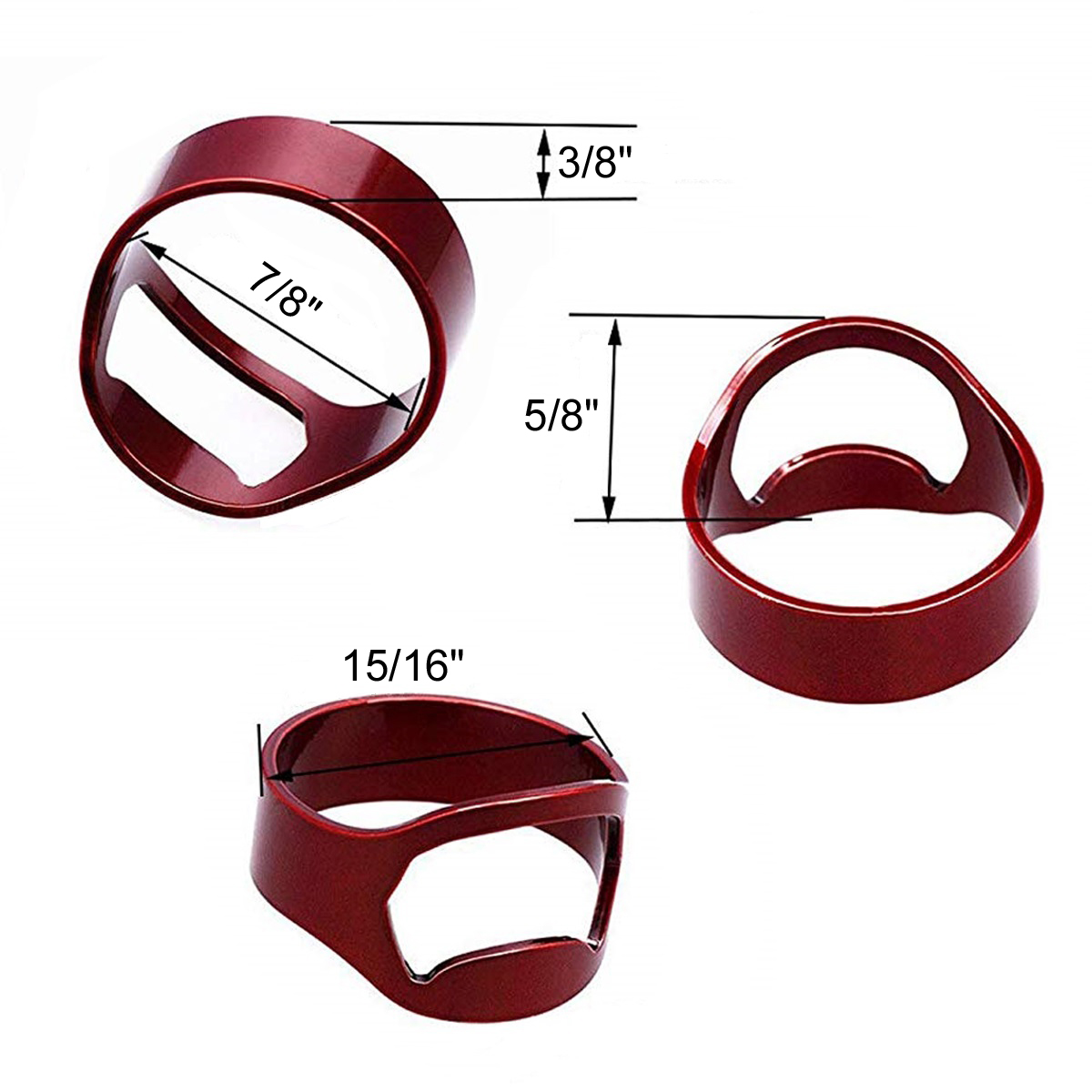 Stainless Steel Finger Ring Bottle Opener 2