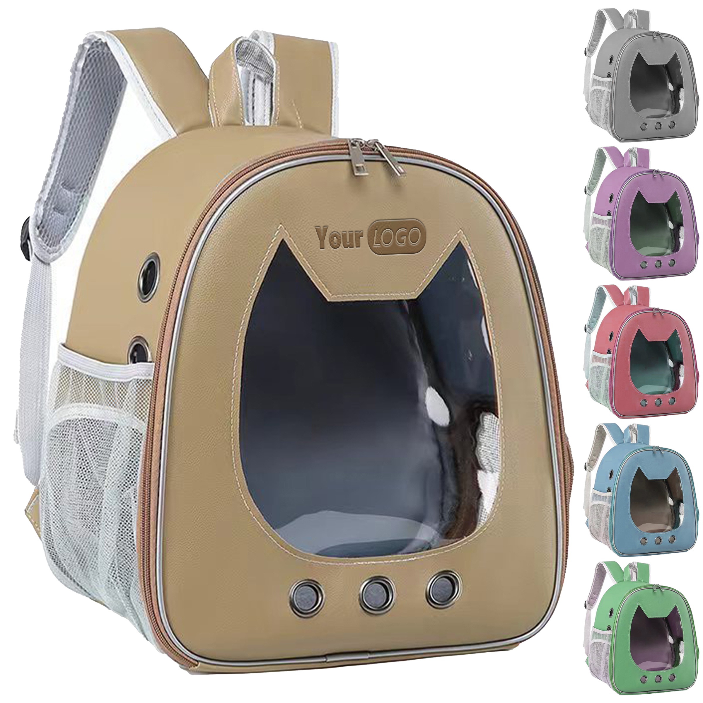 Pu Large Space Breathable Pet Backpack 5