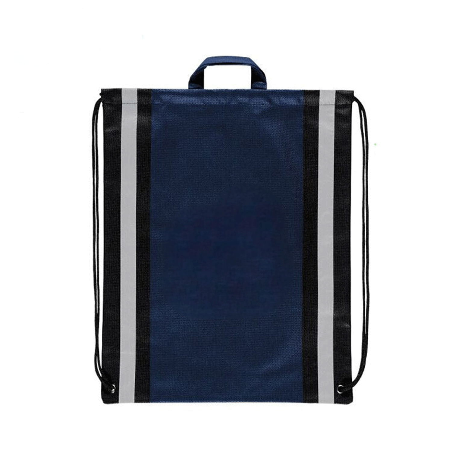 Reflective Custom polyester gym sport Drawstring Backpack 10