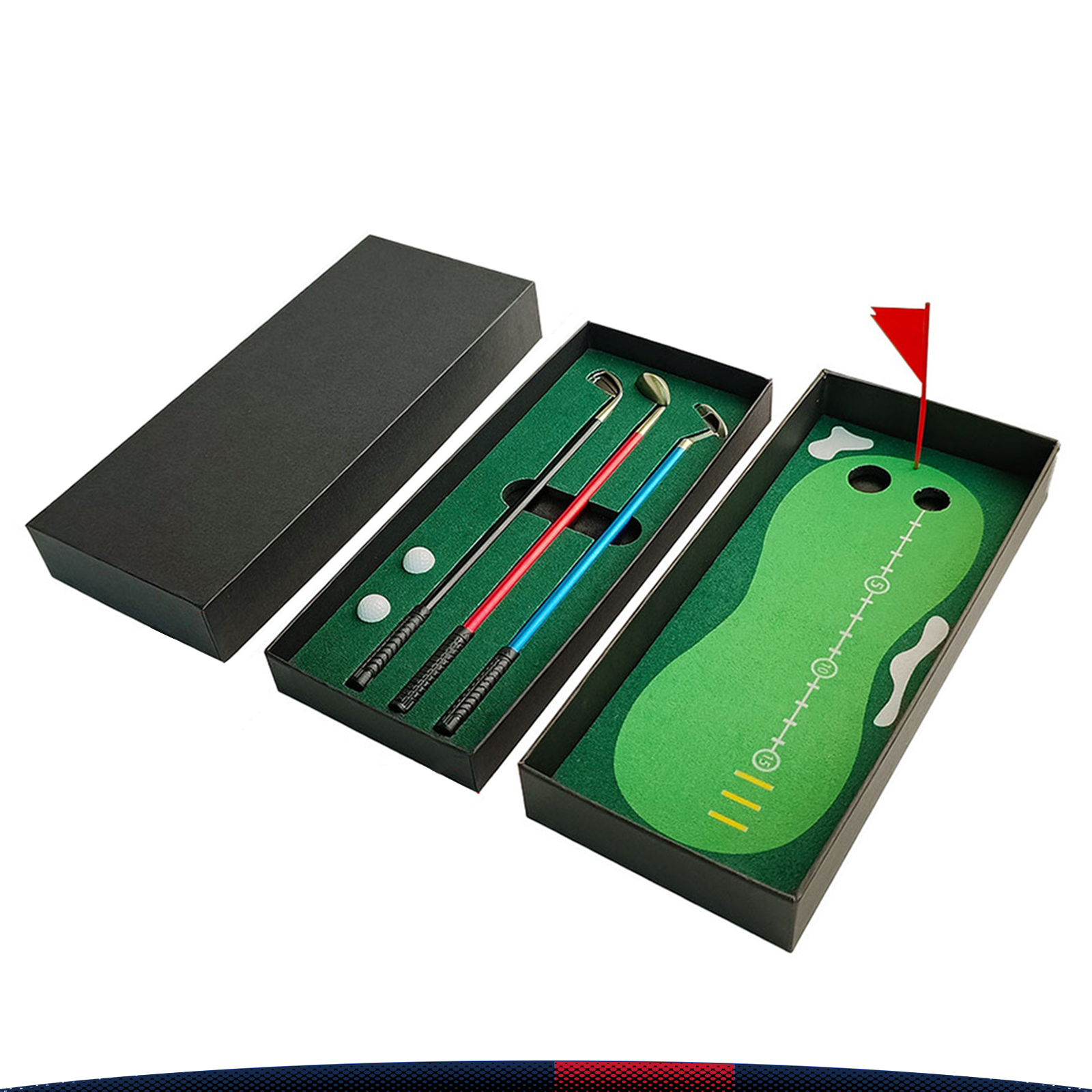 Mini Desktop Golf Ball Gift Pen Set 2