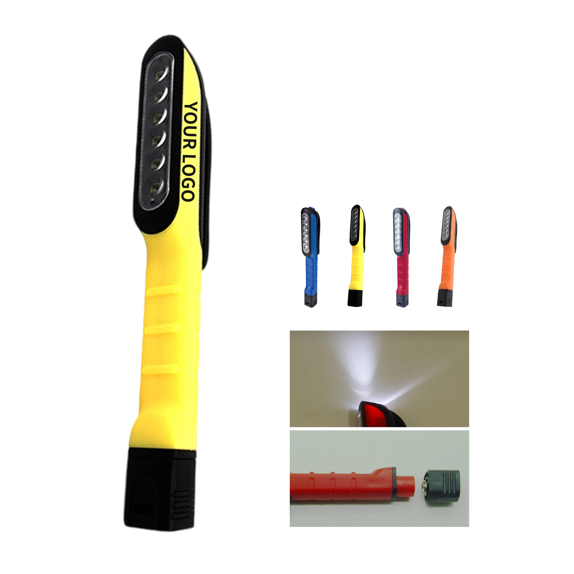 COB LED Pocket Work Light With Magnetic Base 6.7" x 1.2" 1
