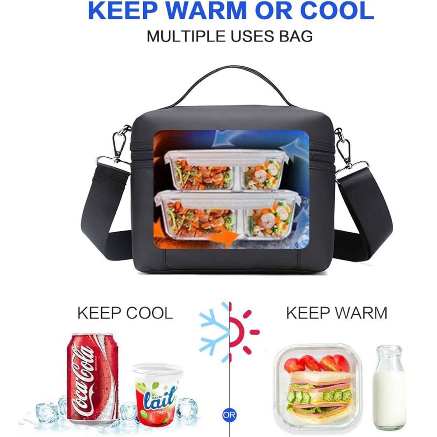 Reusable Lunch Bags for Adults Lightweight Waterproof 2