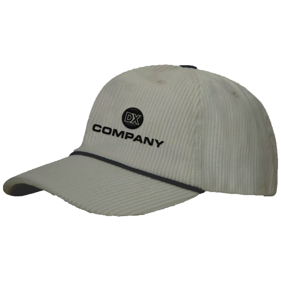 Premium Corduroy 5 Panel Cap - High, Medium, or Low Crown 5