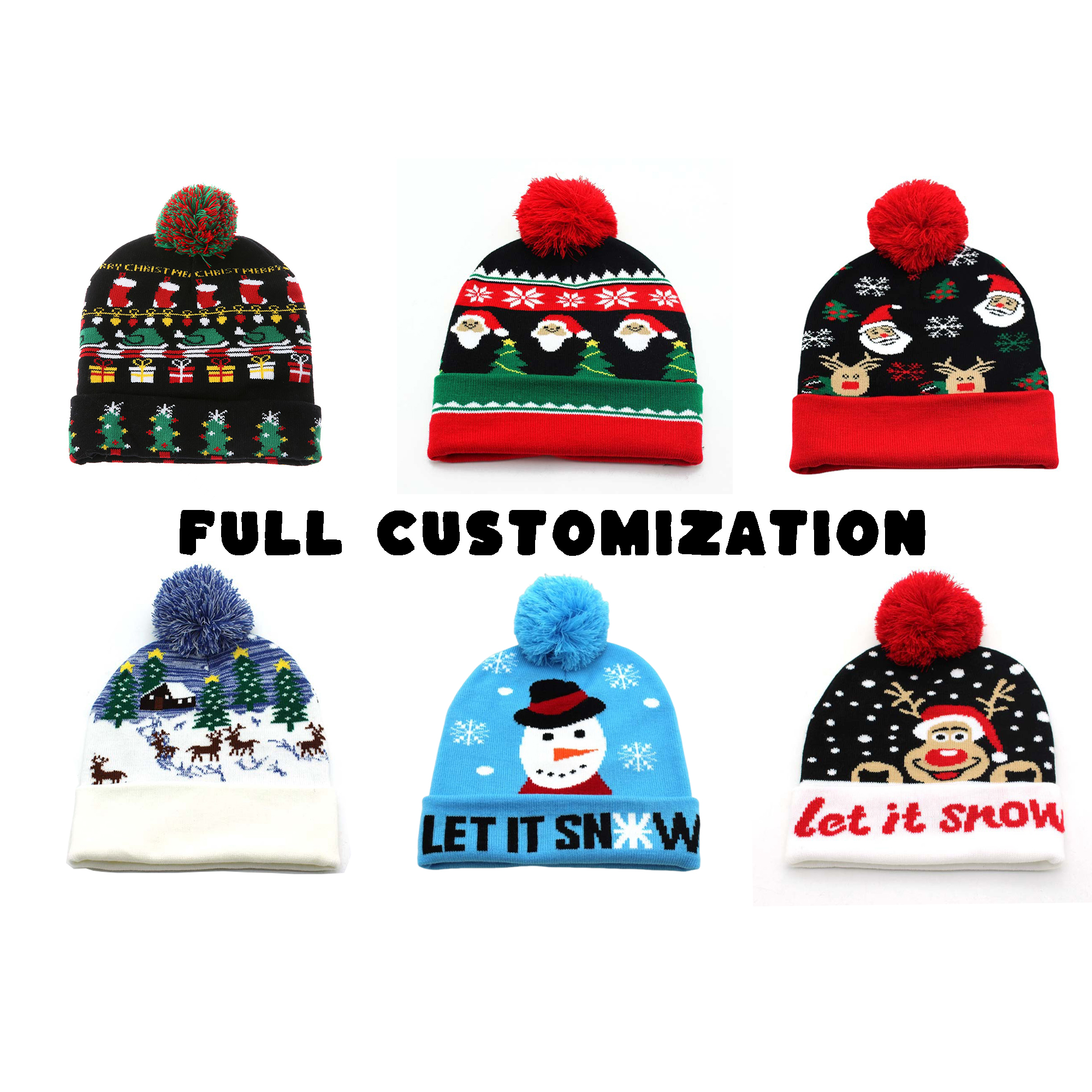 Personalized Acrylic Pom Beanie for Events 1