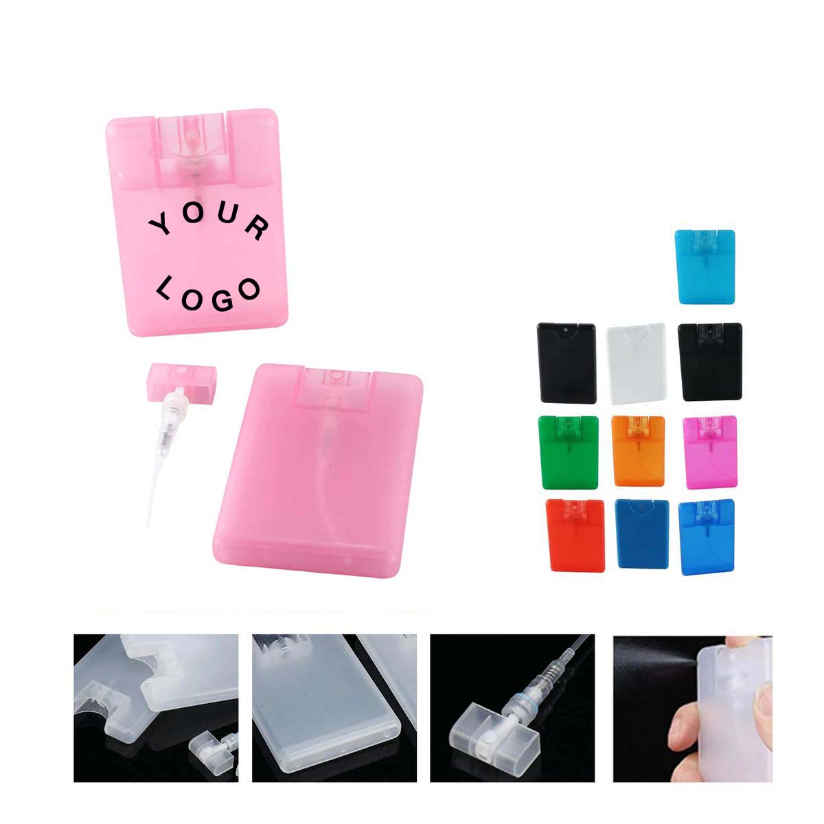 Pocket Sanitizer Spray Bottle Card Shape 2