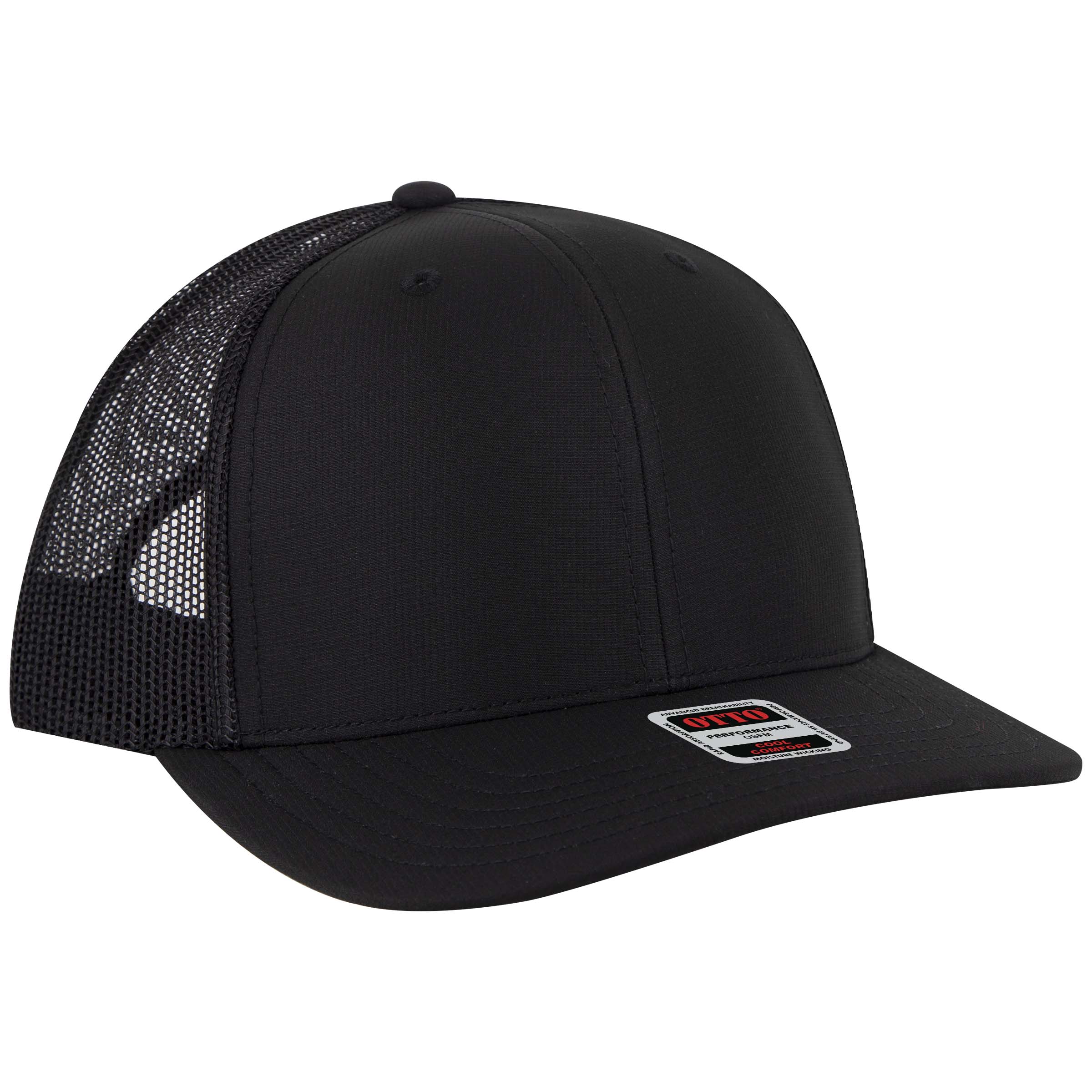 OTTO CAP® 6 Panel Mid Profile Mesh Back Trucker Hat 12