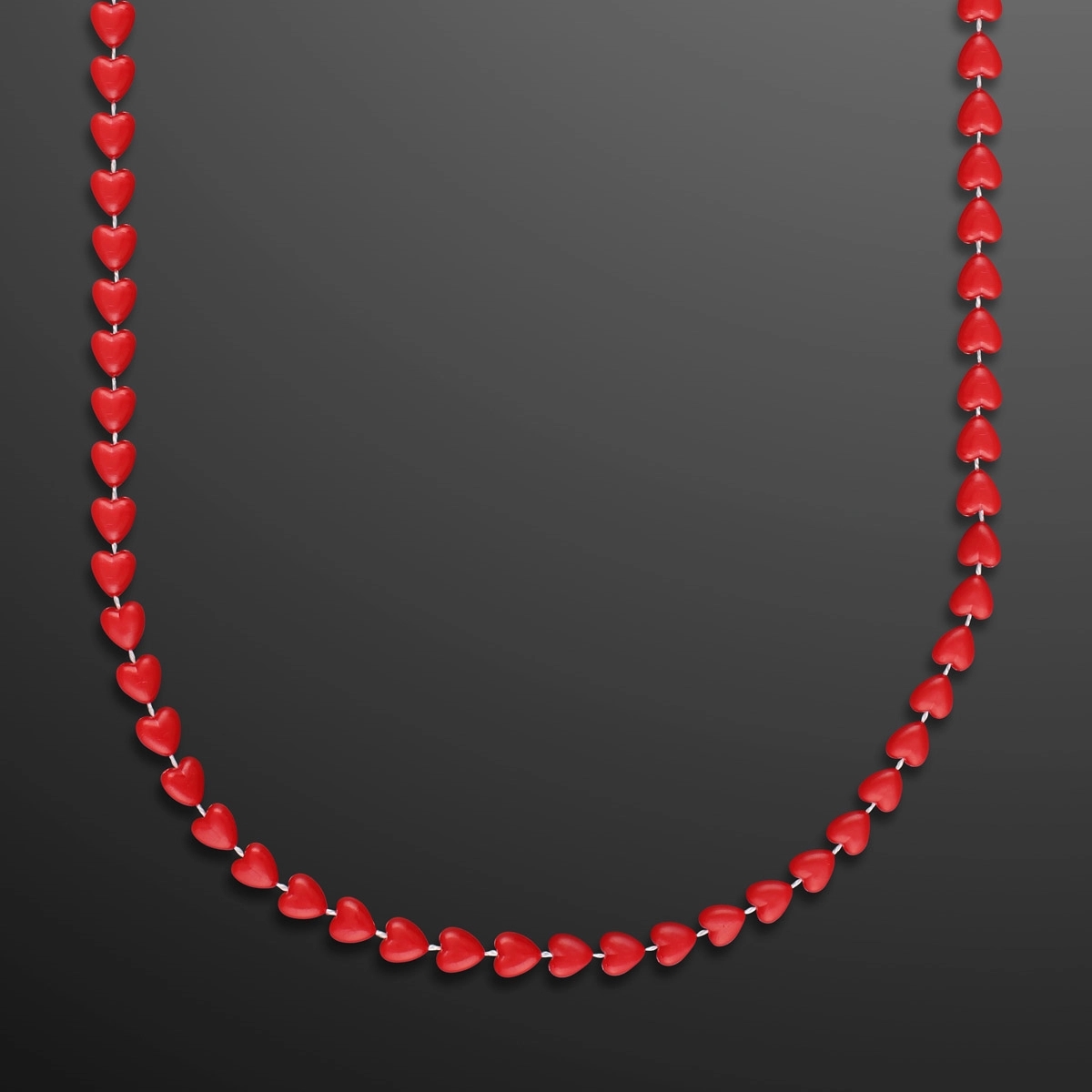 Red Heart Beads Value Necklace with Medallion 5