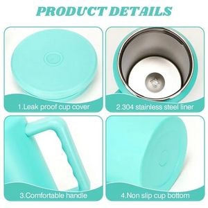 50 oz Insulated Cup with Handle and Straw For Car 3