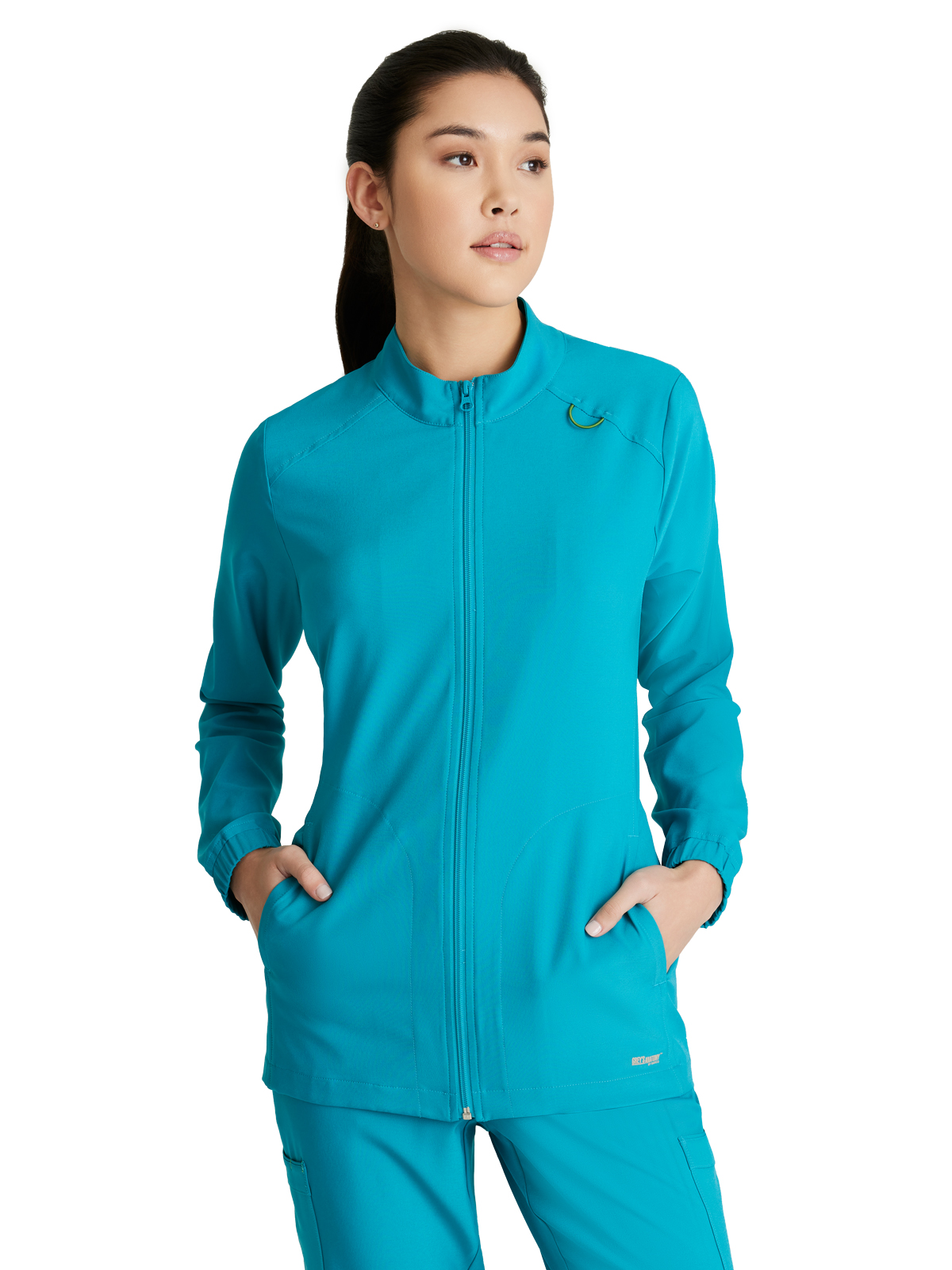 Grey's Anatomy Evolve Stretch - Women's Three-Pocket Virtue Warm-Up Scrub Jacket 27