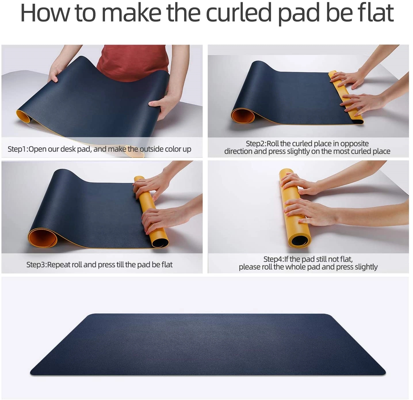 PU Leather Desk Mat Protector 4