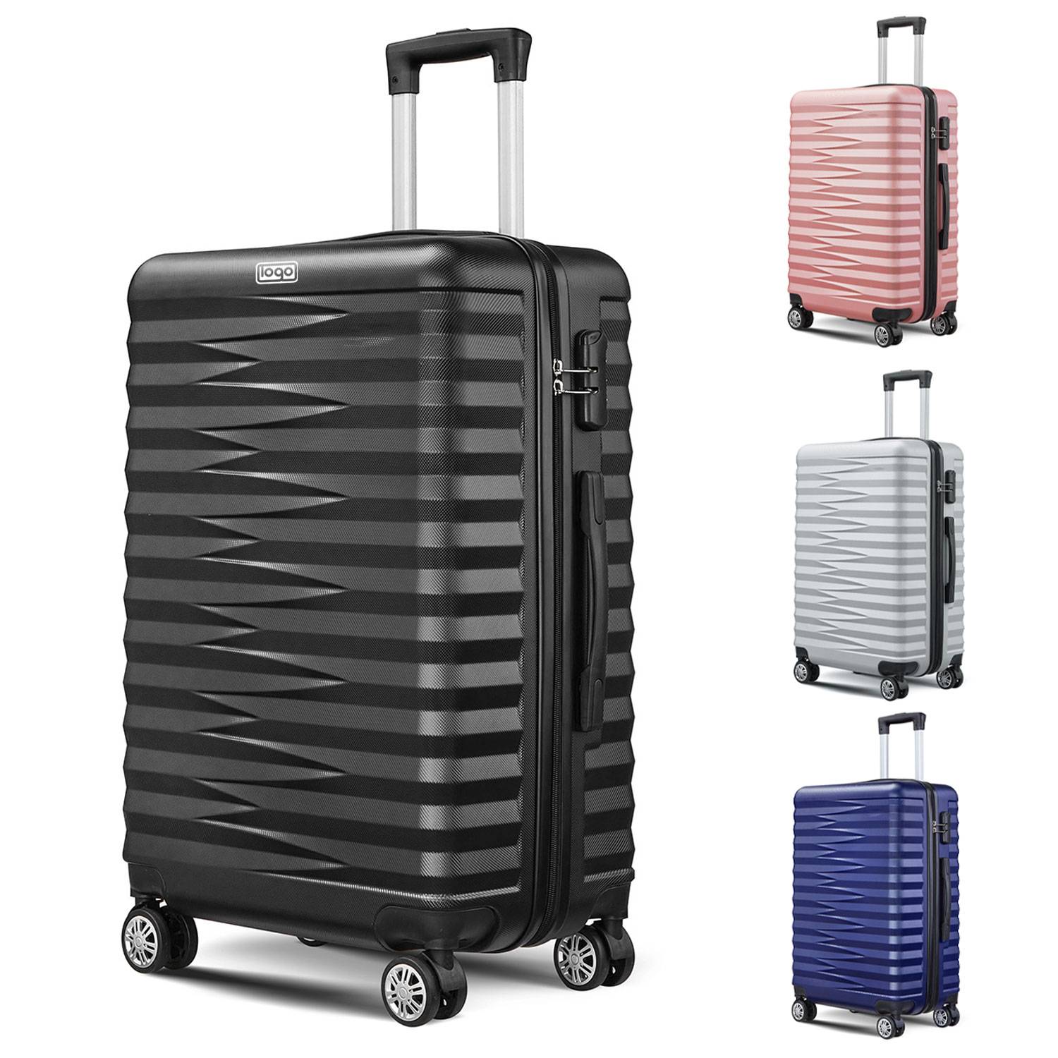 20 Inch Telescopic Locking Suitcase w/ Combination Lock 2