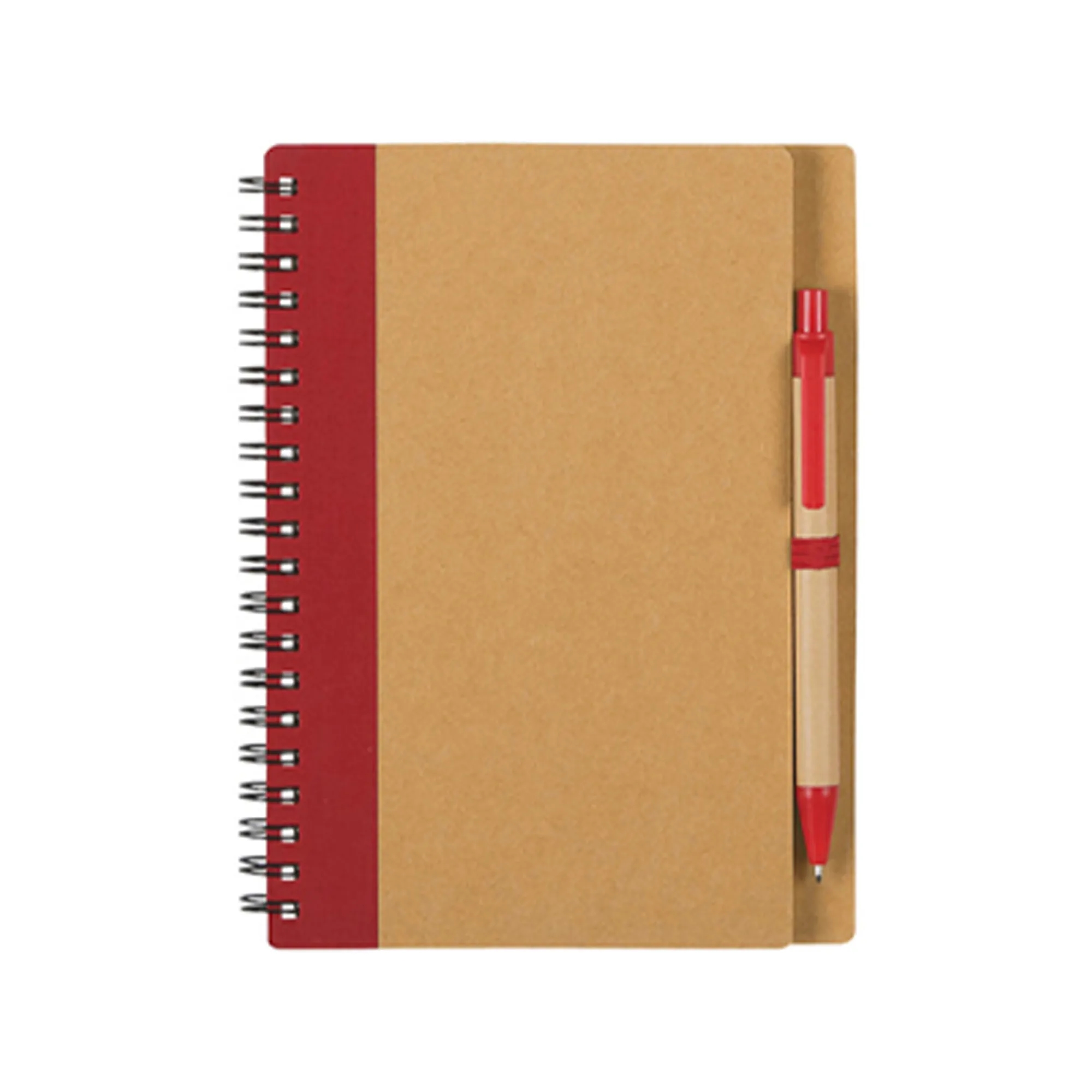 Classic Kraft Paper Notebook With Pen for Students 5" x 4.4" 10