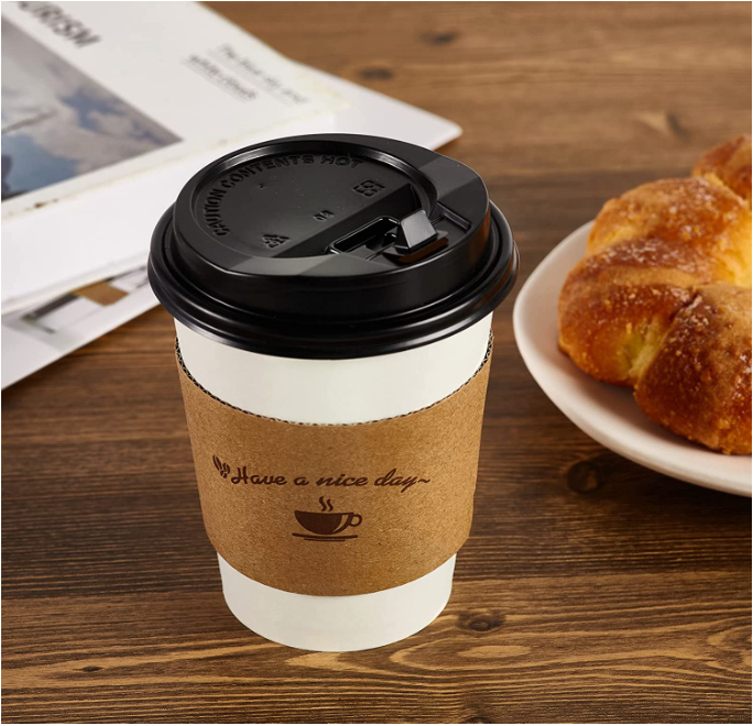 Kraft Paper Coffee Cup Clutch Sleeve 4