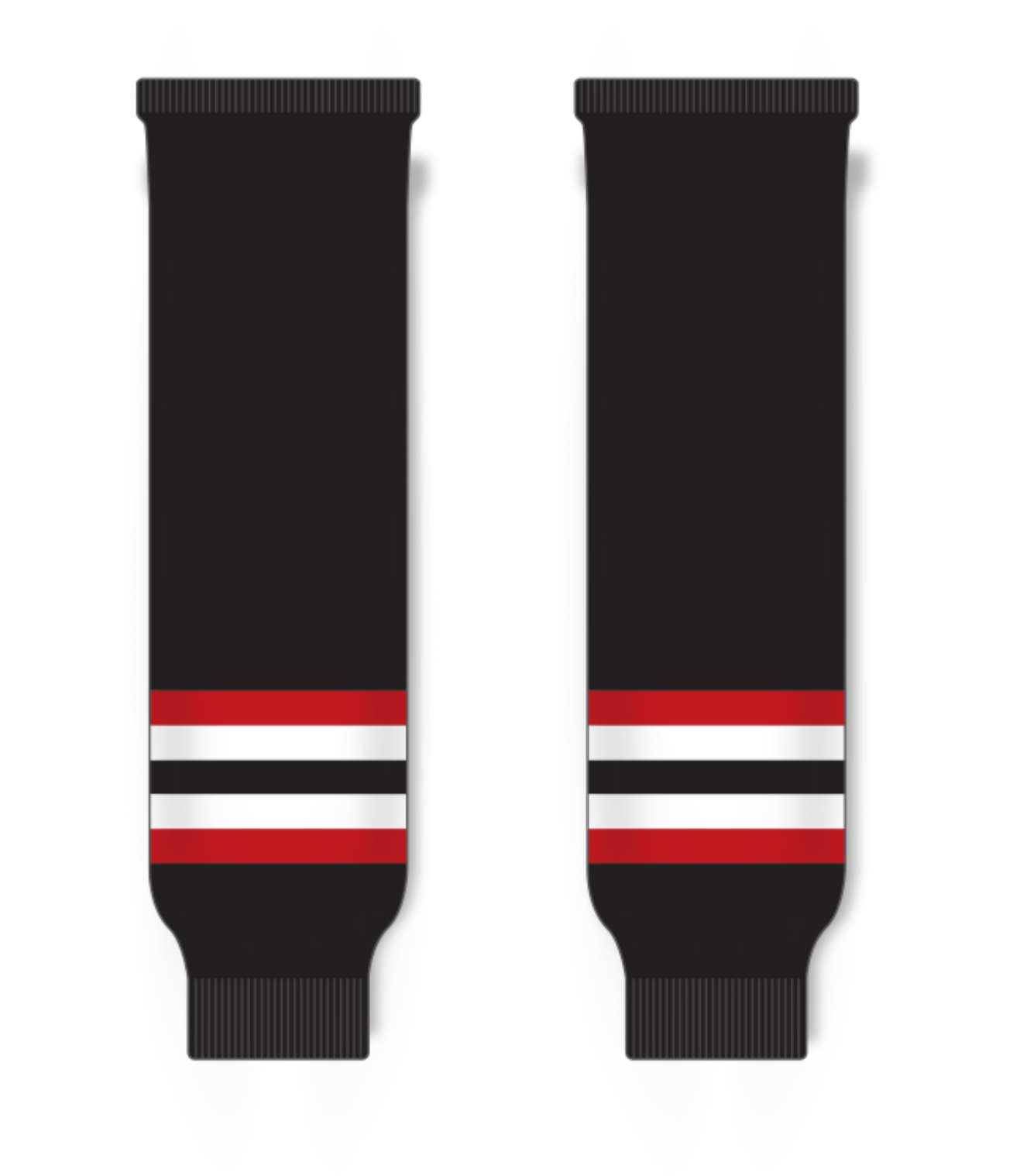 Knitted Striped Hockey Socks HS630-G207 4