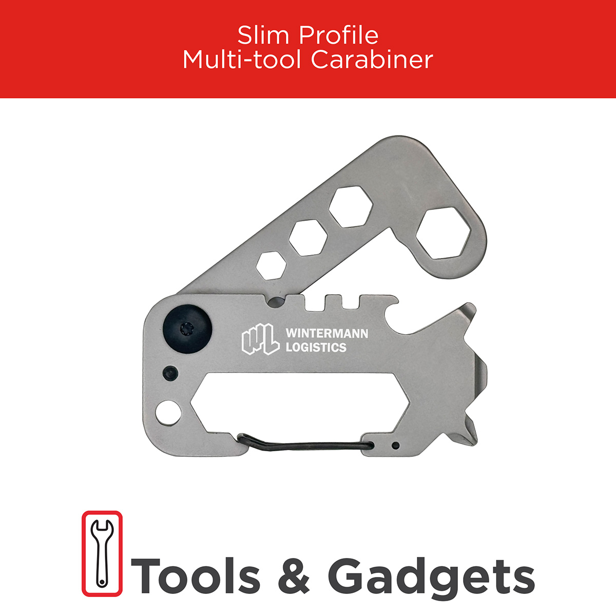 Best Buddy Tools® Slim Profile Multi-Tool Carabiner 3