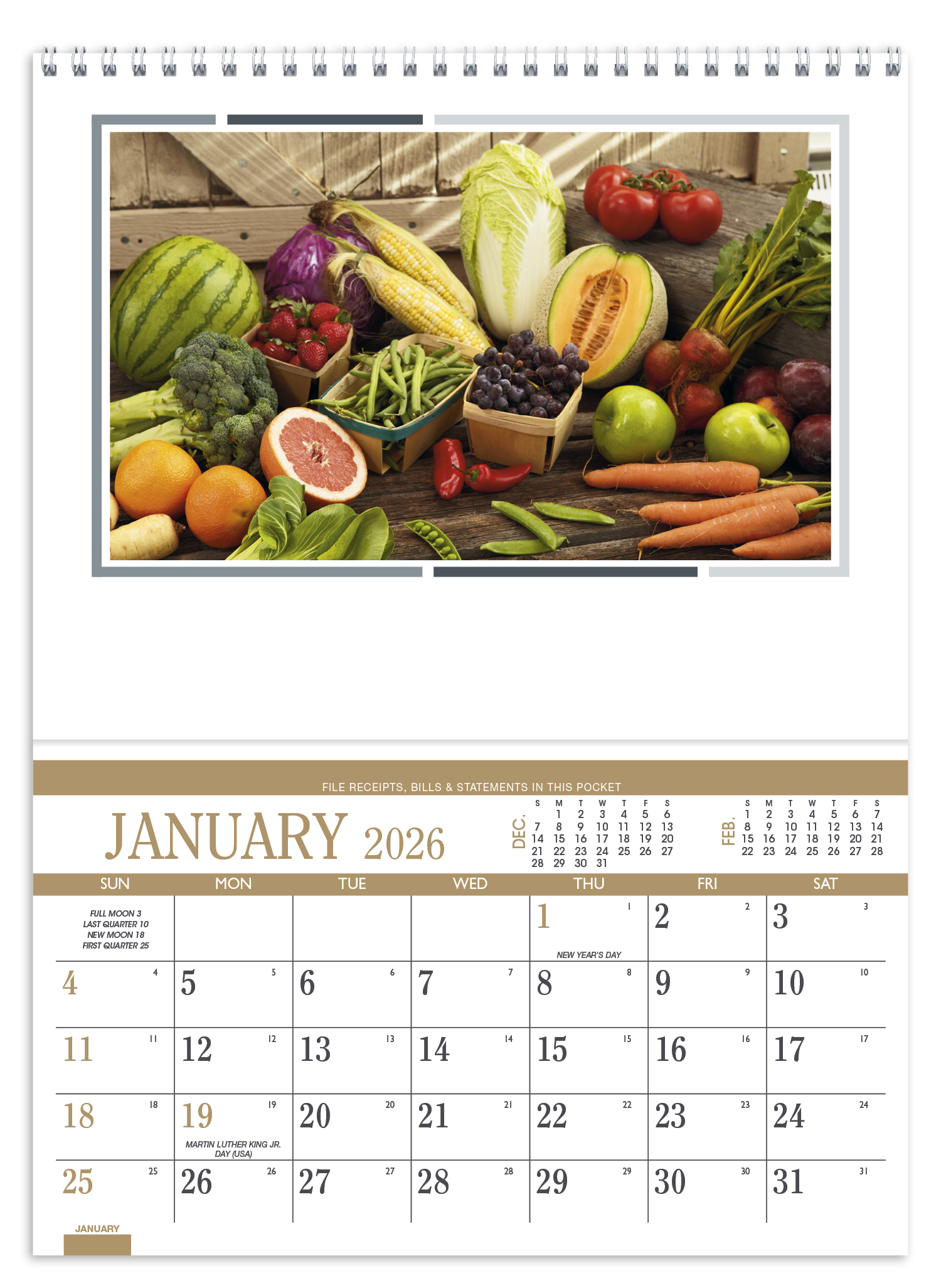 Triumph® Calendars Recipe Pocket Calendar 61