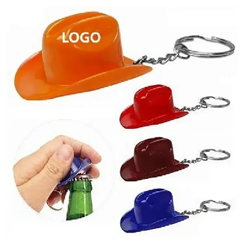 Cowboy Hat Bottle Opener Keychain 5