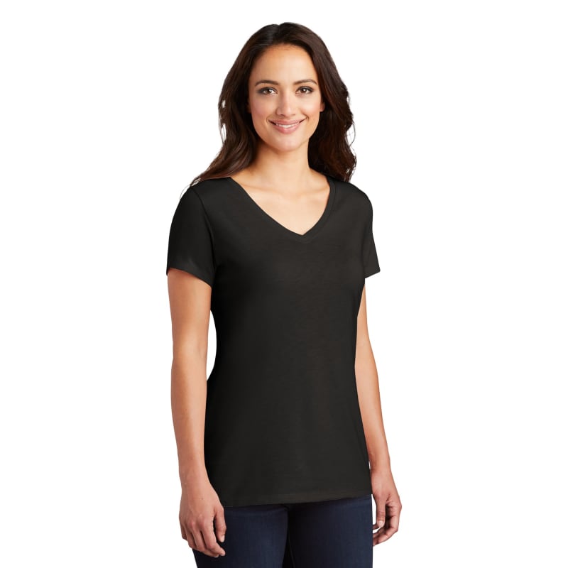 District Women's Perfect Tri V-Neck Tee. 18