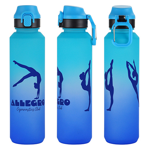 Chroma 27 oz Tritan® Bottle with Snap-Top Lid & Carabiner 15
