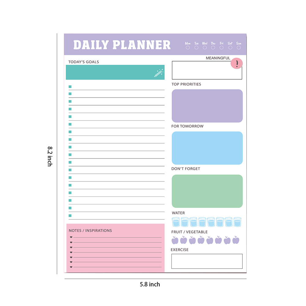 Office plan, daily plan coil notepad 5