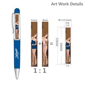 Diamond Glitter PU Leather Metal Pen 9