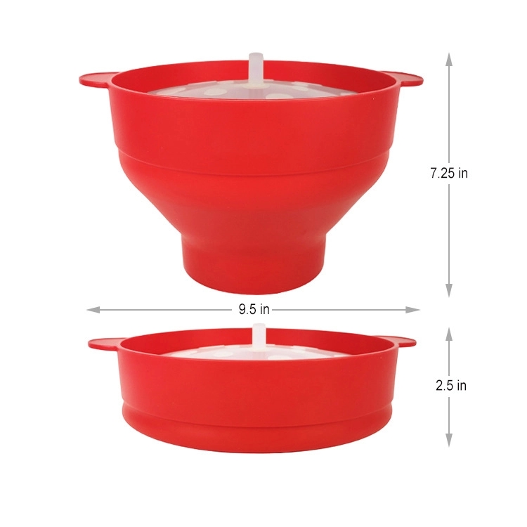 Microwave Silicone Foldable Popcorn Bucket Bowl 5