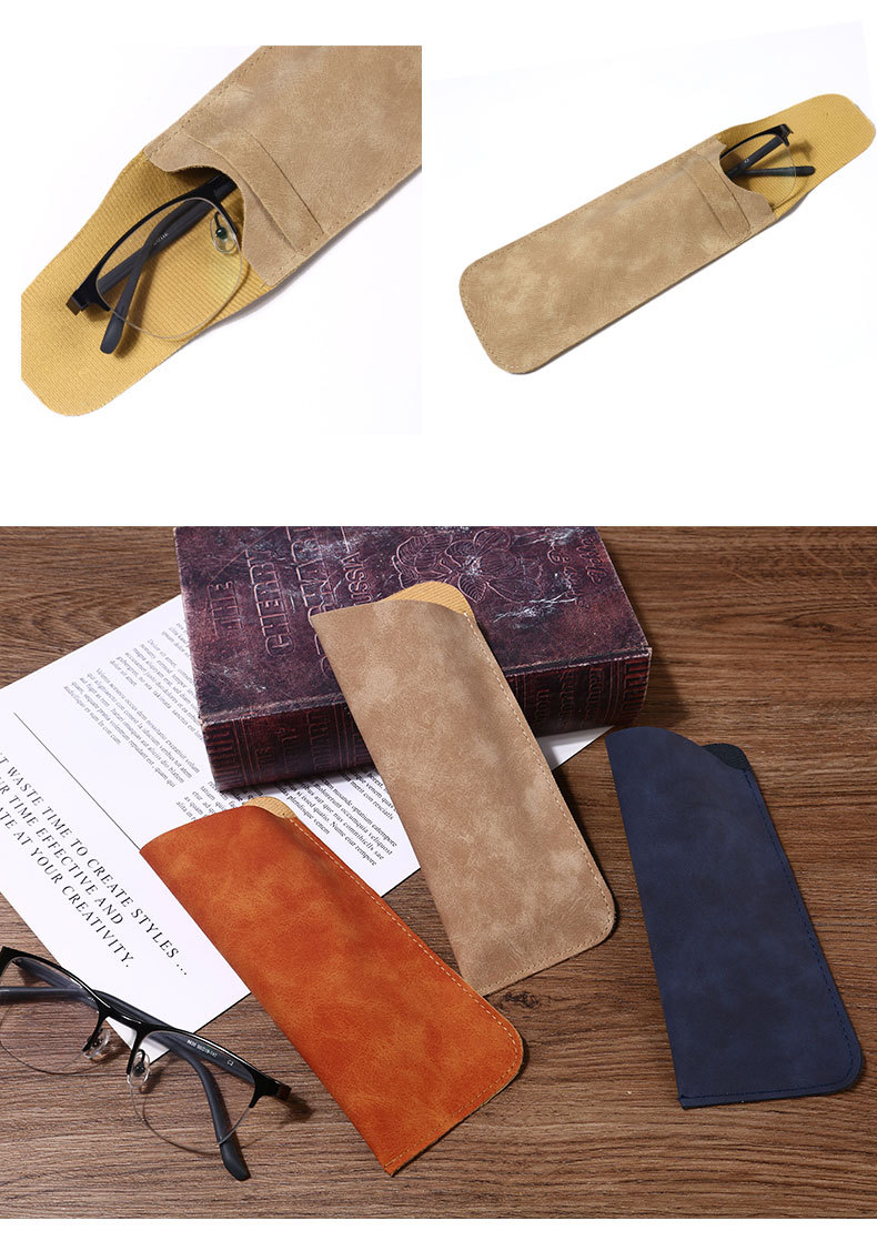 Soft Leather Eyeglass Case 2