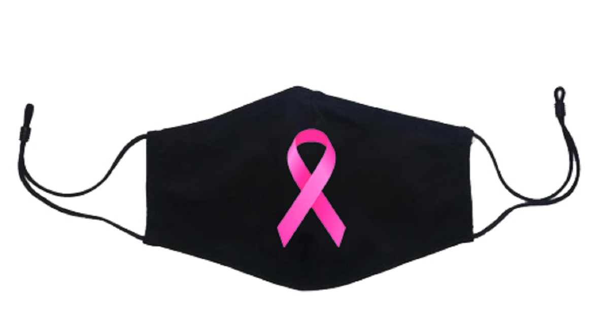 Breast Cancer Awareness Face Mask With Adjustable Ear Loops 2