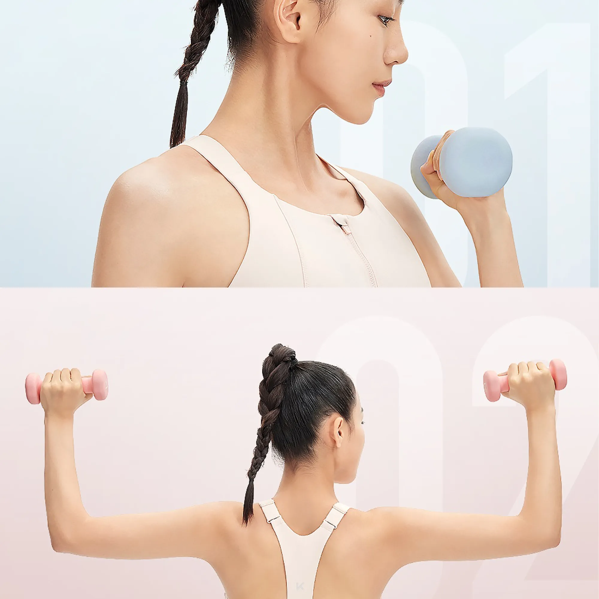 Home Exercise Solid Cast Iron Dumbbell 2