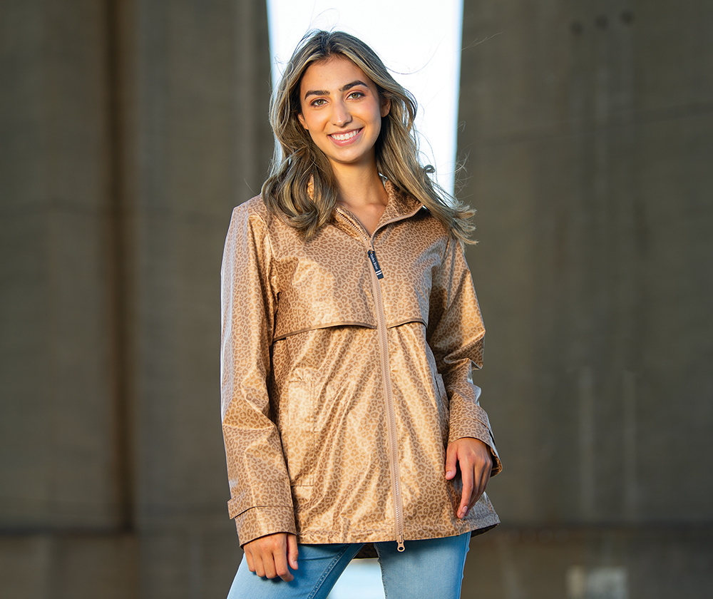 Women's Animal Print New Englander Rain Jacket