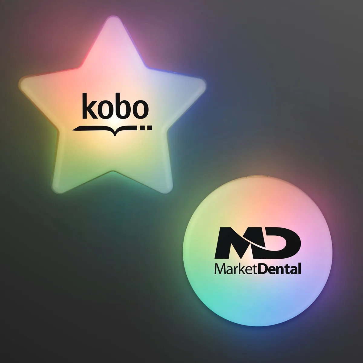 Multicolor LED Glow Clip-On Light Badges 2