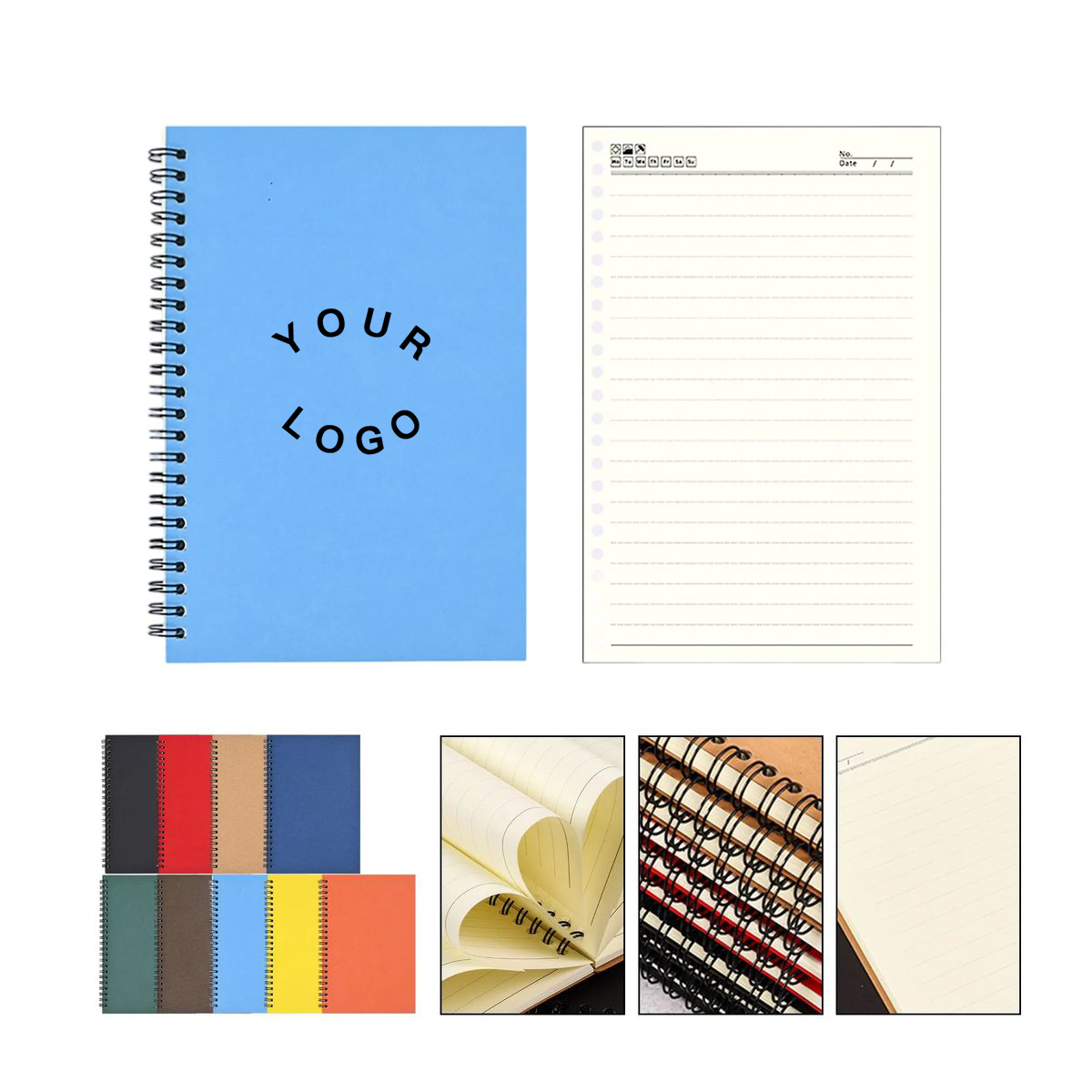 A5 Spiral Notebook with Lined Pages 12