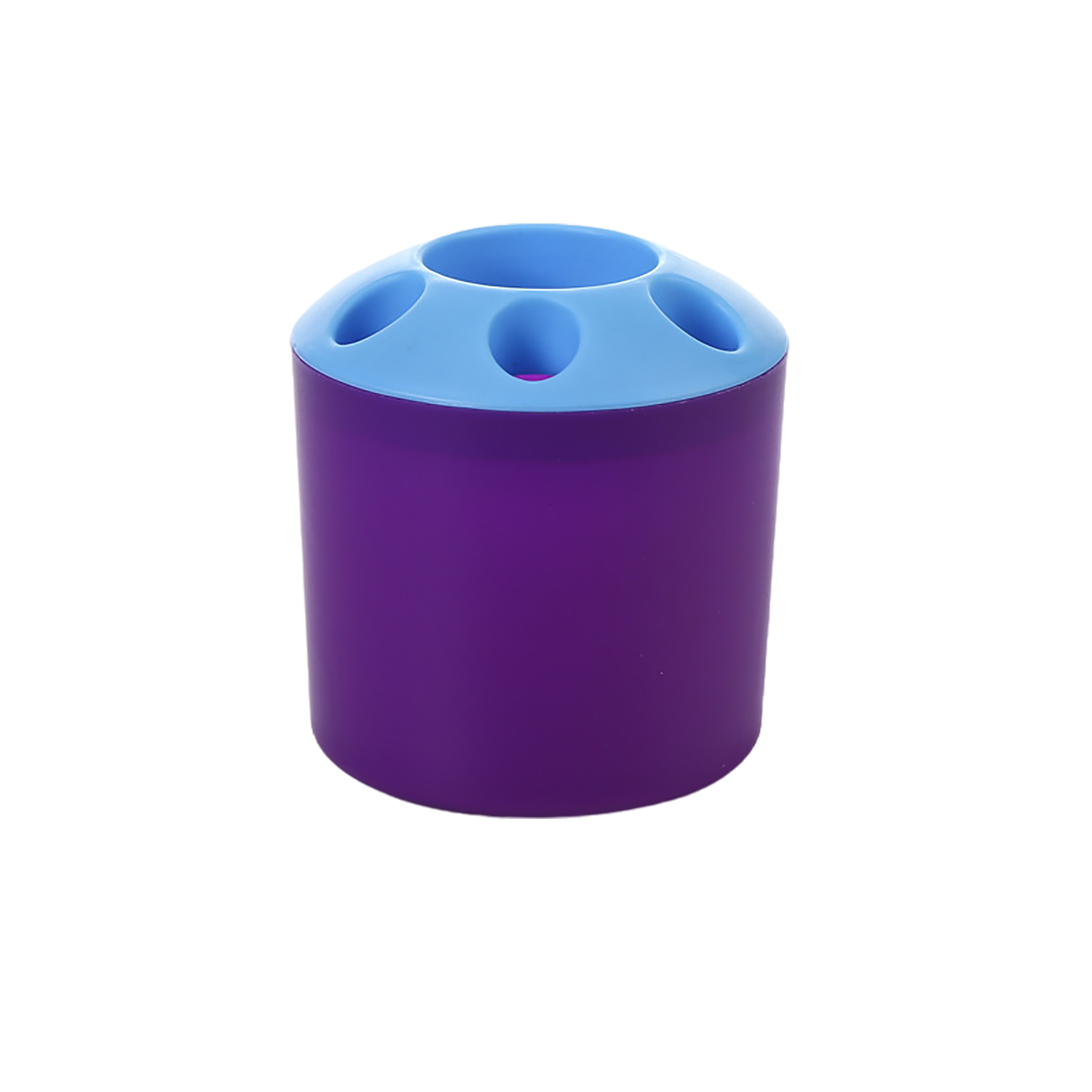 Compact Plastic Multi Hole Pen Holder for Office School 2