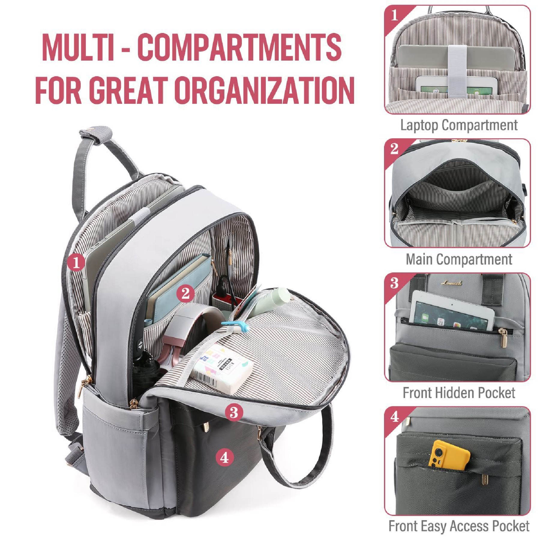 15.6 Inch Laptop Bag with USB Port 1