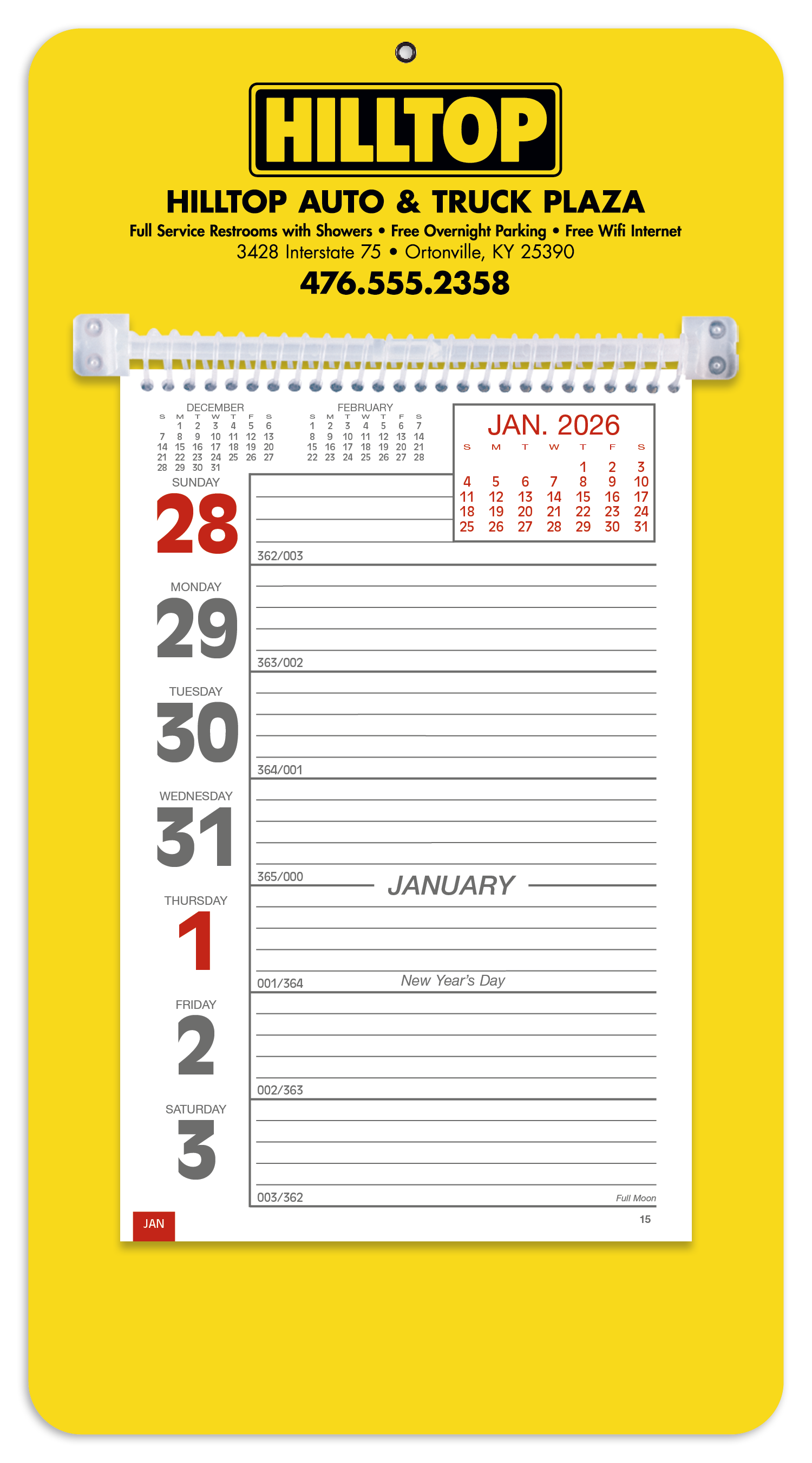 Triumph® Calendars Weekly Memo Calendar 90