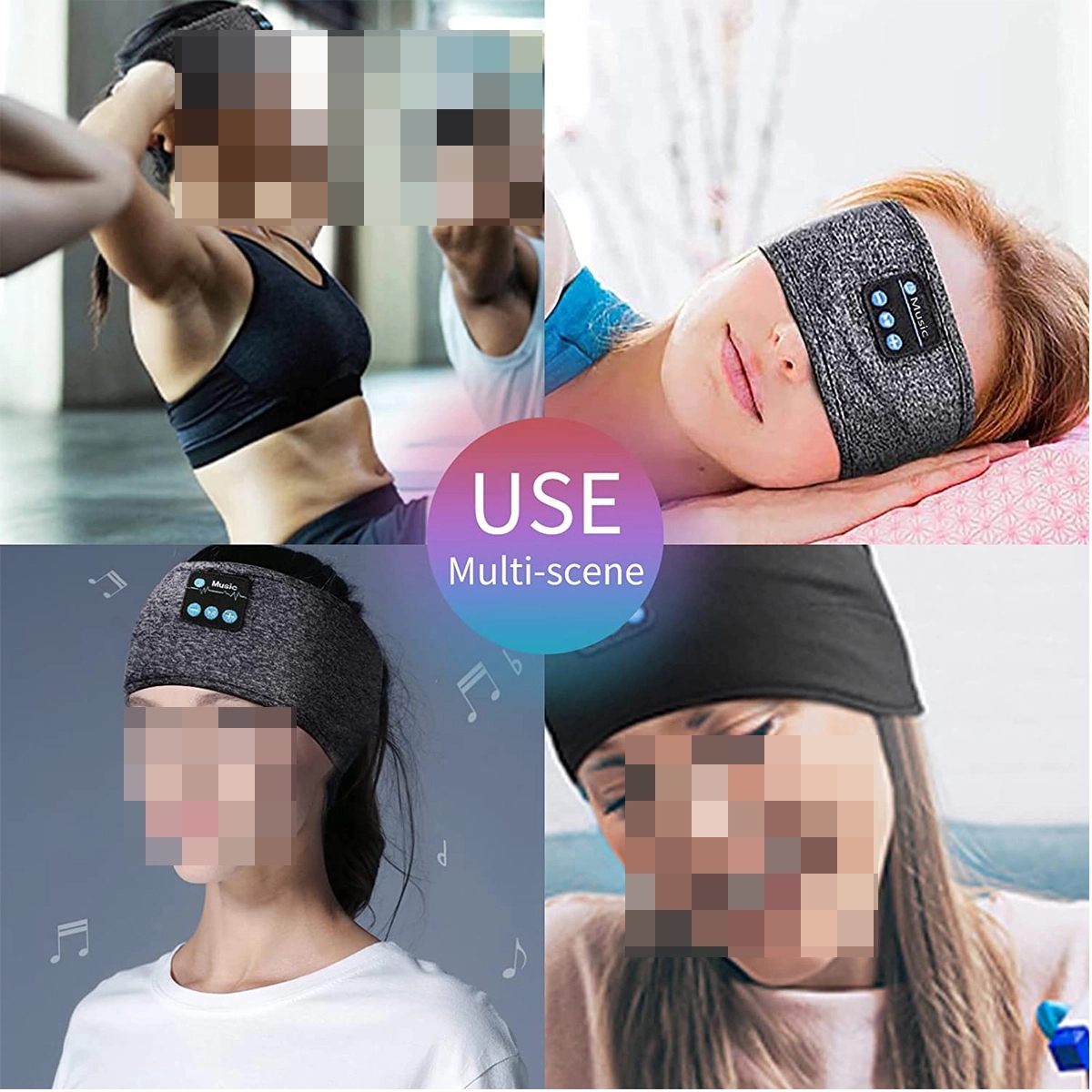 Sleep Headphones Bluetooth Headband with Built -in Speakers 7