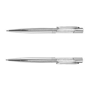 Plated Metal Color Pen With Crystal 12