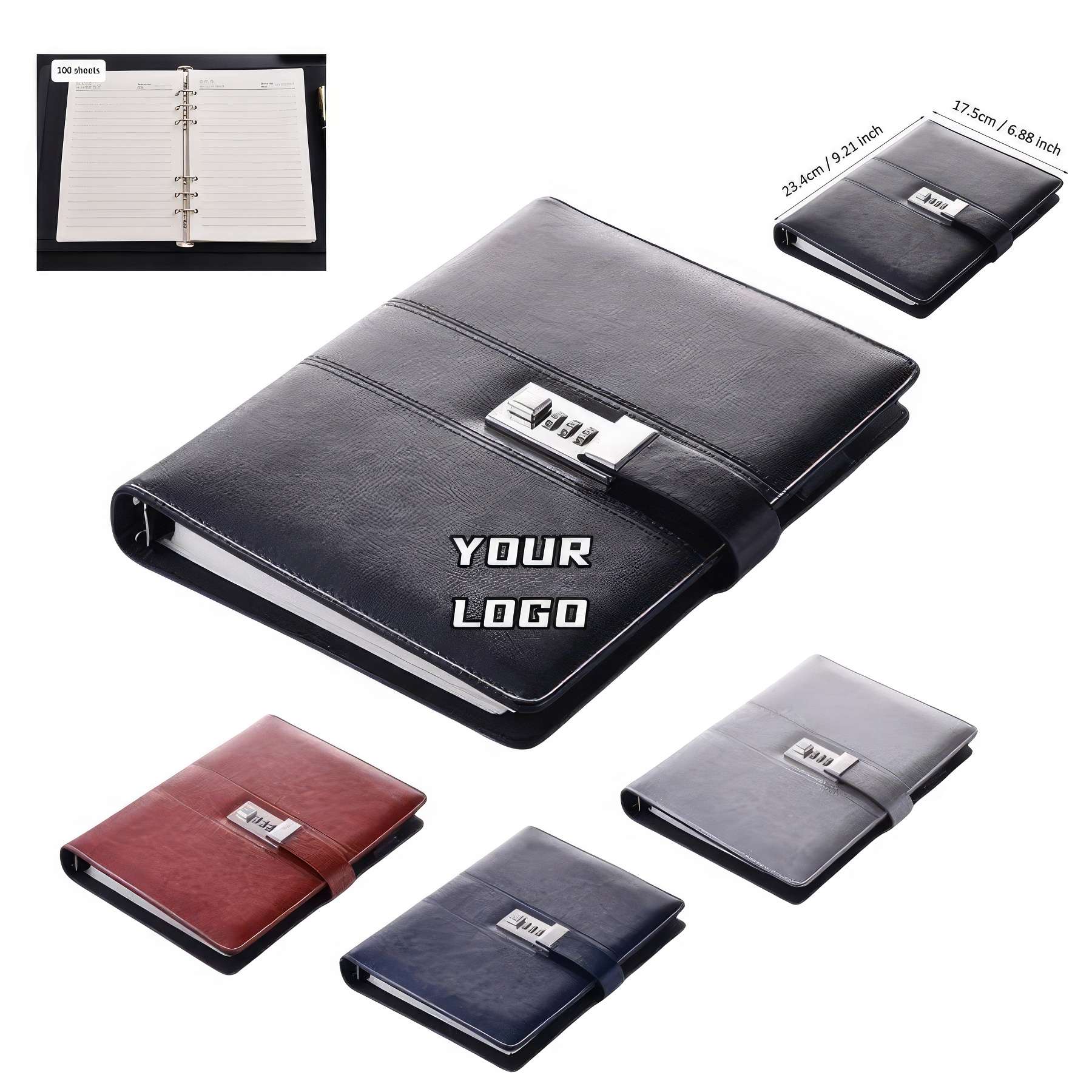Binder Notebook with Lock 2