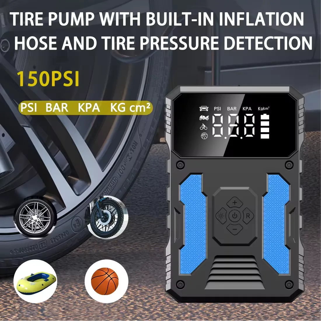 12V Car Jump Starter Power Bank With Air Pump 7