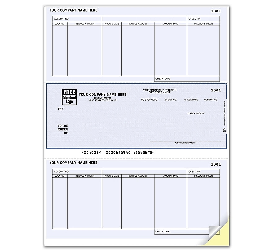 Laser accounts payable check 1