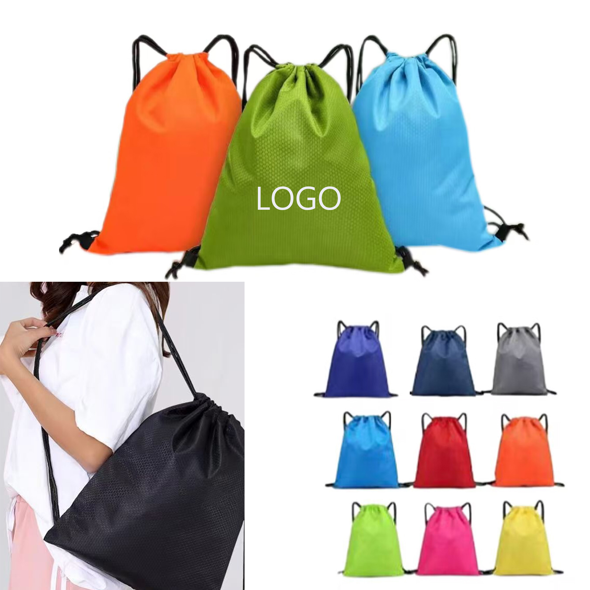 Football Drawstring Backpack 3