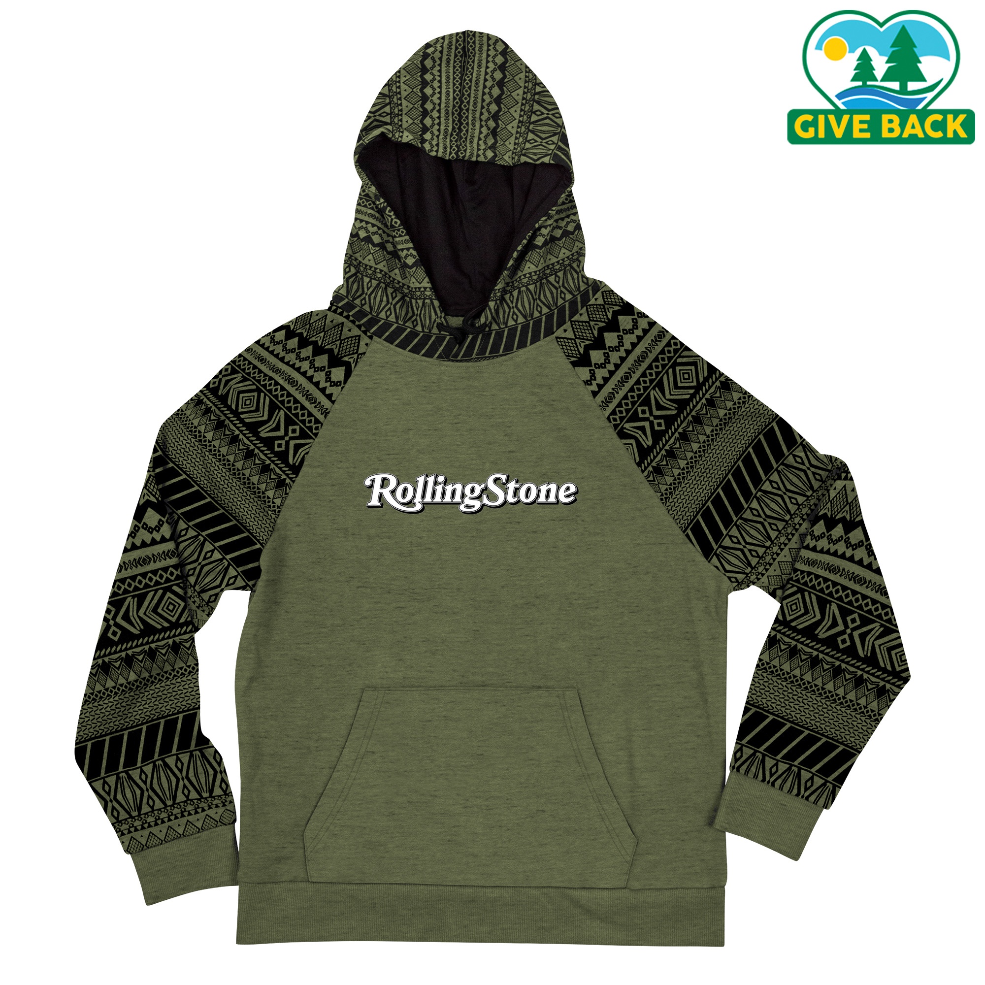 ACE Adult Pattern Blocked Cotton Hoodie 4