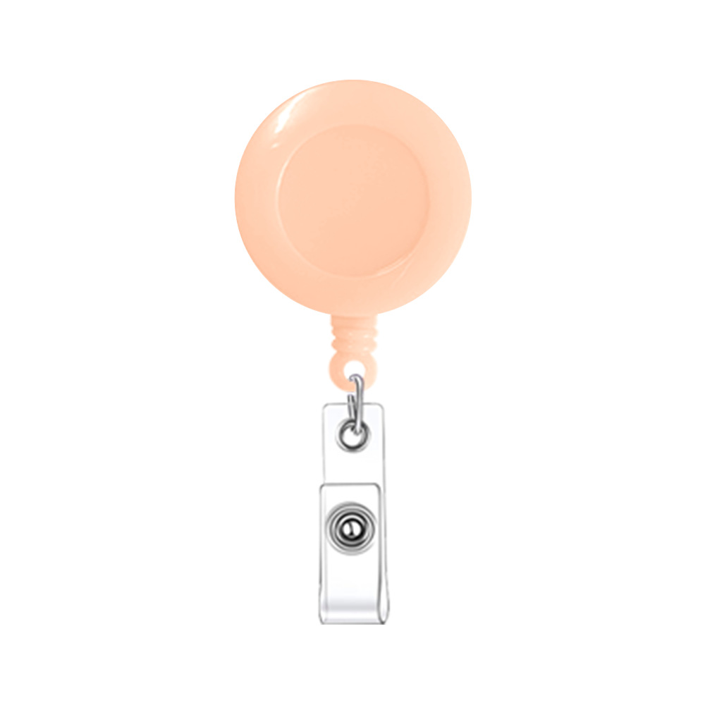 Round Retractable Badge Holder W/ Clip 12