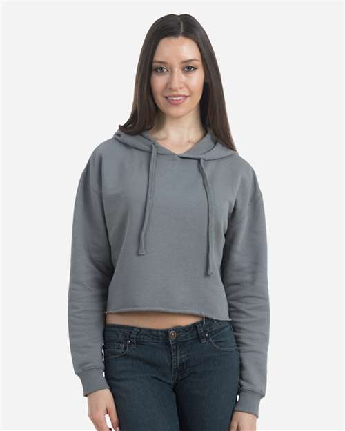 Women's Cropped Hoodie Sweatshirt - LS12000 31