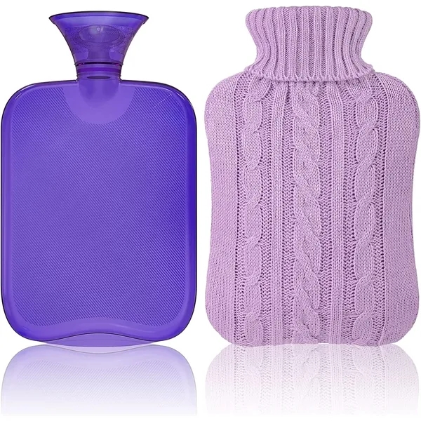 2000Ml 2 Liter Rubber Hot Water Bottle With Cover Knitted 3
