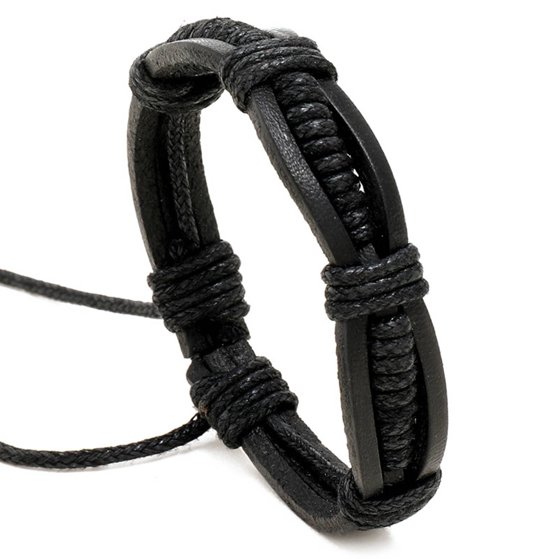 PU Simple hand-woven men's bracelets 2