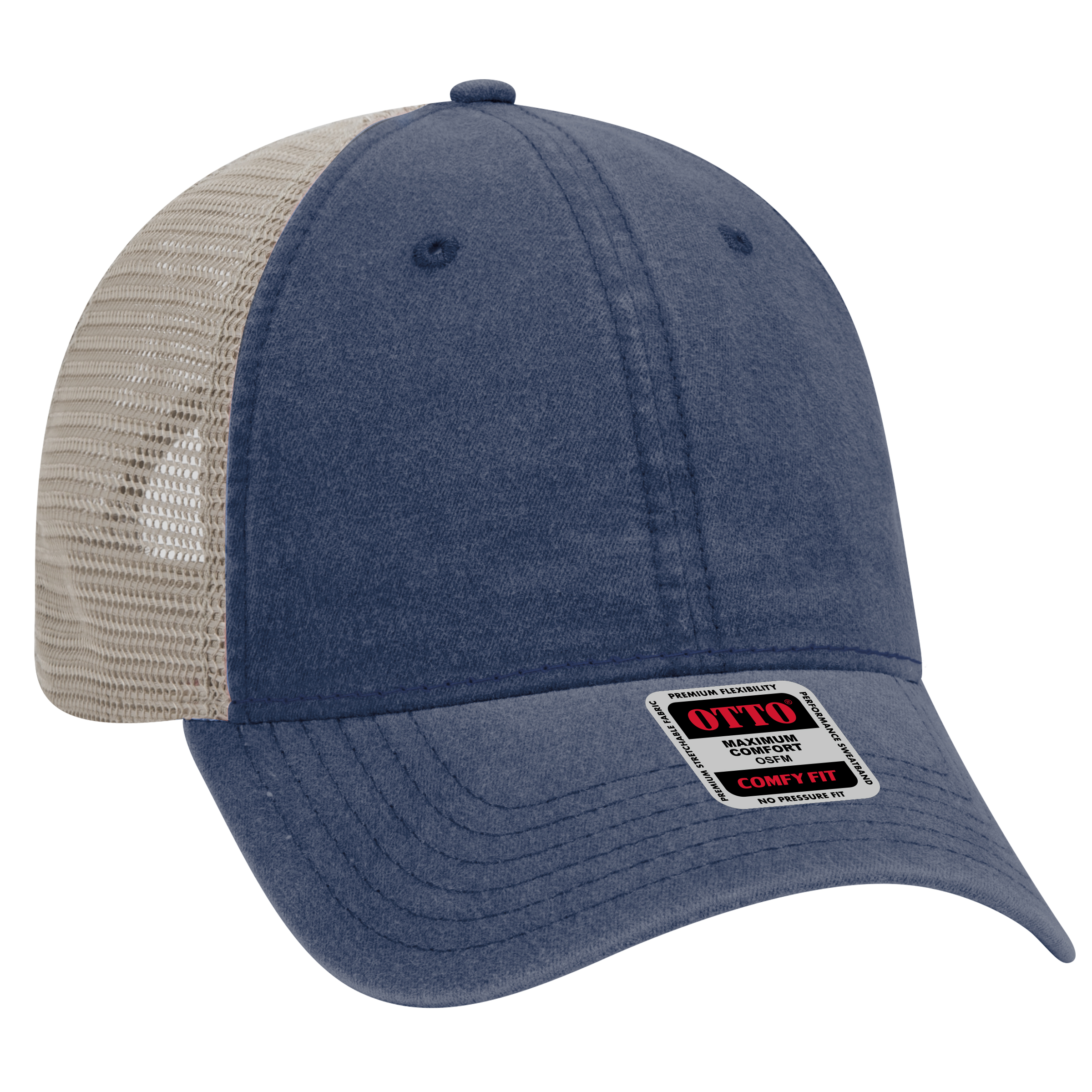 OTTO CAP® OTTO COMFY FIT® 6 Panel Low Profile Mesh Back Trucker Hat 26