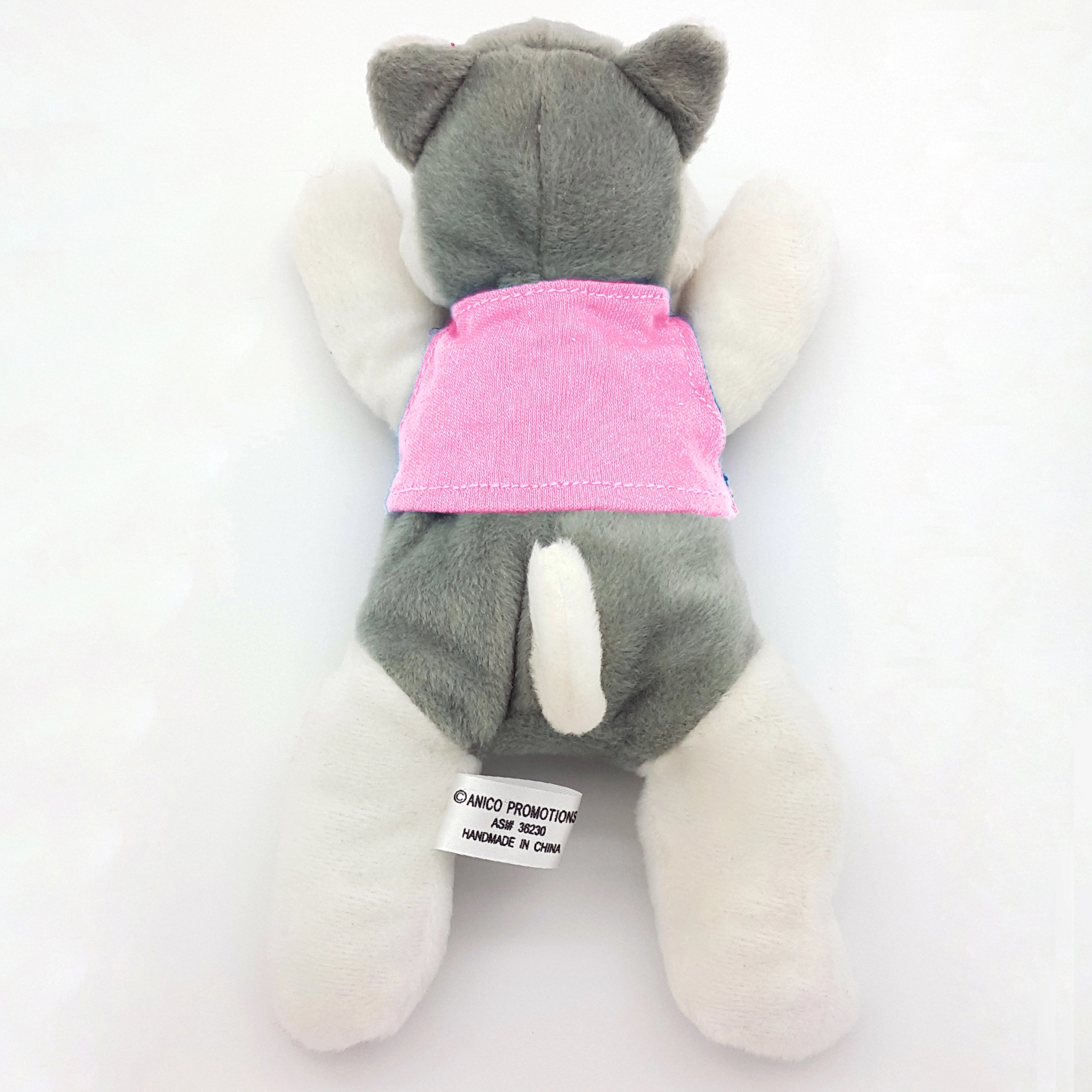 8" Laying Down Beanie Husky 4